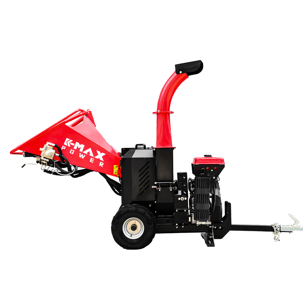 KMaxpower CE Approved Professional 27HP 740cc Electric Start Self Feeding Tree Branch Wood
